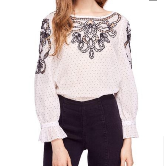 Free People Tops - FREE PEOPLE EVERYTHING I KNOW BLOUSE SZ S NWT